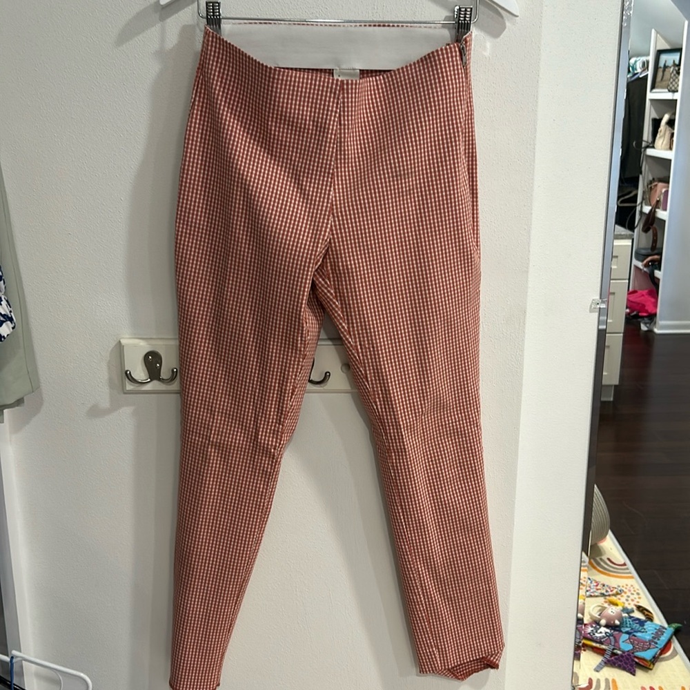 Gingham pants. Ankle length